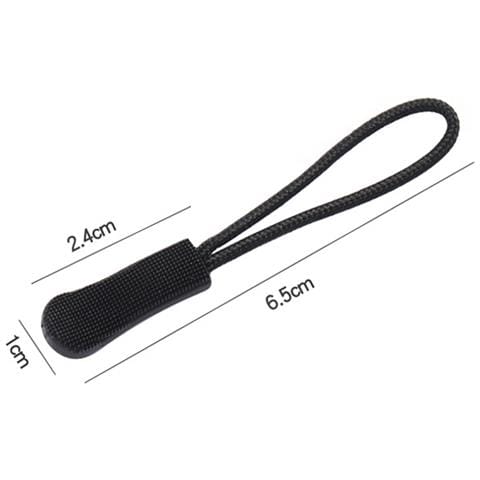 Tirazip Rimovibili (50 Pezzi) Cursori Per Cerniera In Pvc Black - Foto 3