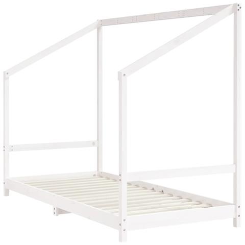 Giroletto per Bambini Bianco 2x (90x200) cm Legno Massello Pino - Foto 2