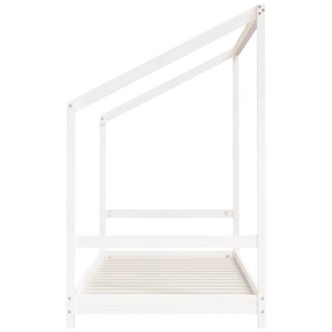 Giroletto per Bambini Bianco 2x (90x200) cm Legno Massello Pino - Foto 10