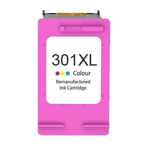 Cartuccia A Colori Hp 301xl Rigenerata Inchiostro - Mostra Livello Di Inchiostro - Restitute Ch564ee/ch562ee - Foto 1