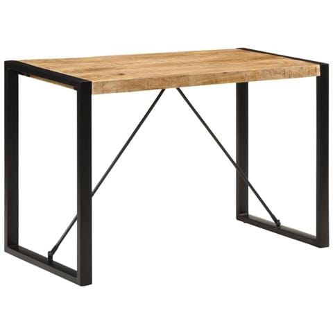 Tavolo Da Pranzo 120x55x76 Cm In Legno Massello Di Mango Grezzo - Foto 1