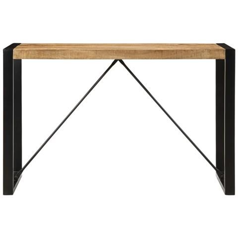 Tavolo Da Pranzo 120x55x76 Cm In Legno Massello Di Mango Grezzo - Foto 2