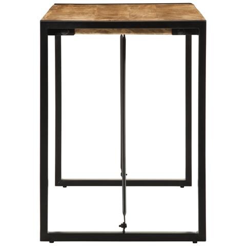 Tavolo Da Pranzo 120x55x76 Cm In Legno Massello Di Mango Grezzo - Foto 3