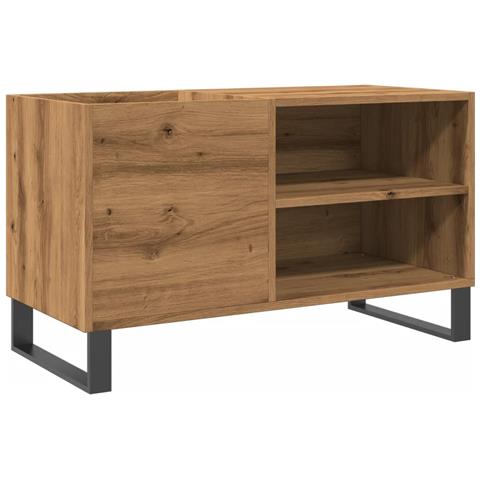 Mobile Porta Dischi Rovere Artigianale 84,5x38x48cm Multistrato - Foto 2