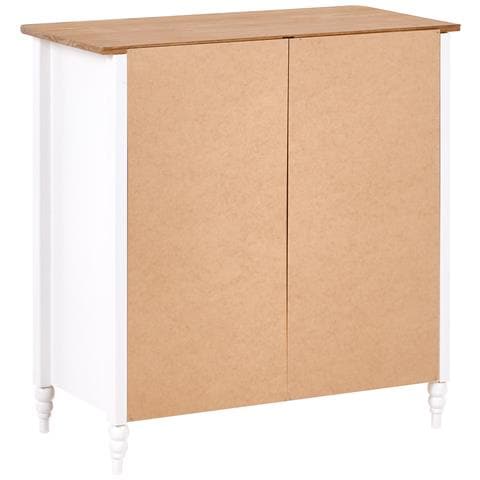 Cassettiera A 5 Cassetti Shillington Legno Di Pino Bianco - Foto 6