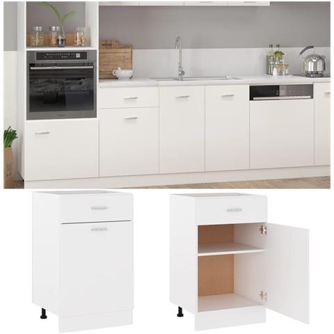 Lusso Casadino - Armadio Con Cassetto “lyon” Bianco 50x46x81,5 Cm - Foto 1