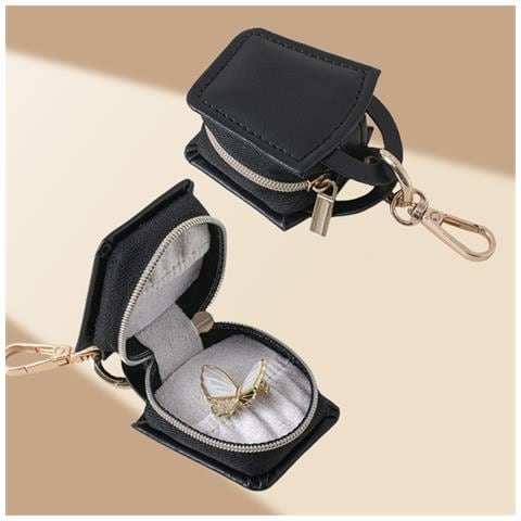 Portagioie Da Viaggio Compatto - Organizer Portatile Ed Elegante Black - Foto 3