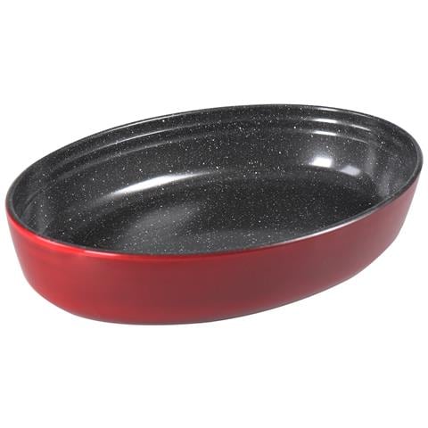 Casseruola  34 X 24 X 6,5 Cm In Vetro Borosilicato Con Rivestimento Antiaderente, Rivestita Con Particelle Di Vera Pietra, Pirofila, Teglia, Teglia Per Arrosti, Tortiera - Foto 1