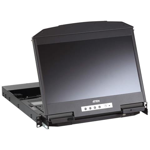 CL3800NW console a rack 47 cm (18.5") 1920 x 1080 Pixel Metallo, Plastica Nero 1U - Foto 2