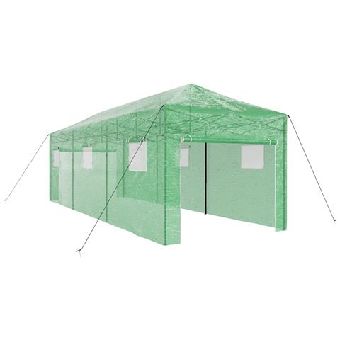 Serra a cui si può entrare con telaio pieghevole Verde 870x290x315 cm Acciaio - Foto 1