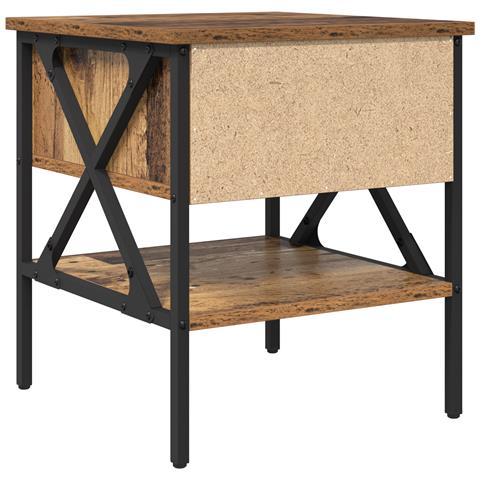 Comodini 2 pcs Legno Vecchio 40x42x45 cm Legno Ingegnerizzato - Foto 9
