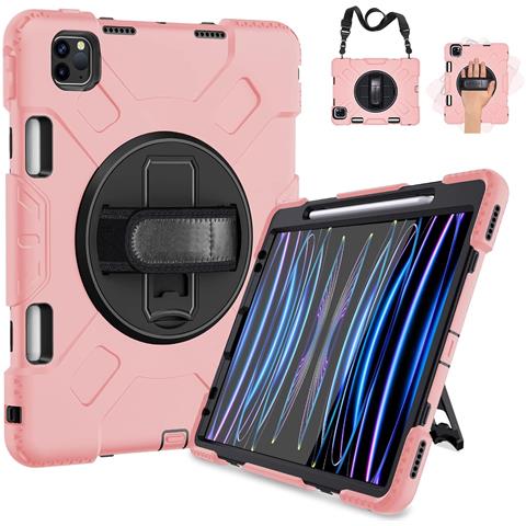 Custodia Per Ipad Pro 3/2/1 11"" Con Supporto E Alloggiamento Per Stilo Rosa - Foto 1