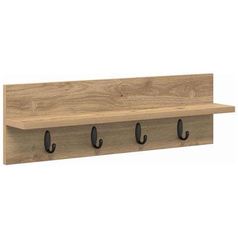 Appendiabiti a muro rovere artigianale 60 x 10.5 x 18 cm - Foto 1