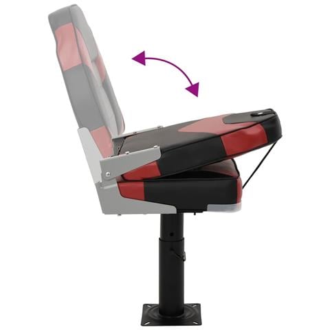 Set Sedile da Barca Pieghevole 4 pz con Schienale Alto - Foto 9