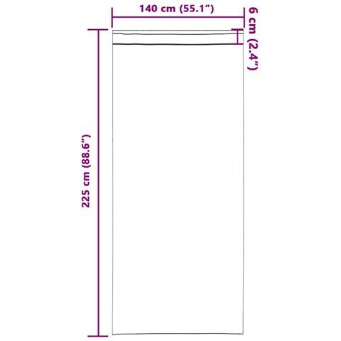 Tende con tende 2 pcs Rosa Vivo 225x140cm Poliestere - Foto 9