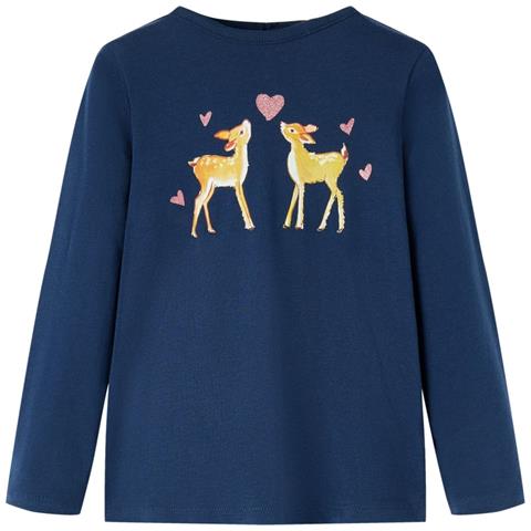 Maglietta per Bambini Maniche Lunghe Blu Marino 92 - Foto 1
