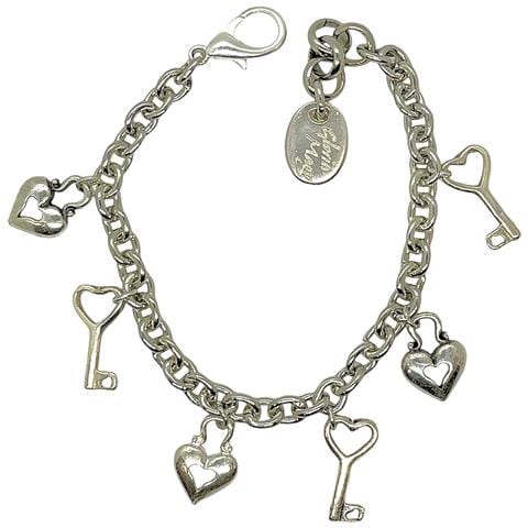Bracciale Multicharm Love In Argento Placcato - Foto 1