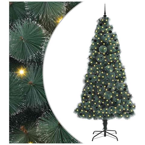 Albero di Natale artificiale pre-illuminato con set di palline - Foto 1