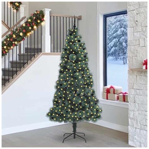 Albero di Natale artificiale pre-illuminato con set di palline - Foto 2