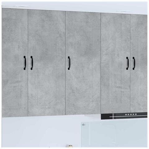 Pensile cucina con lo scaffale Grigio cemento 40 x 31 x 100 cm - Foto 2