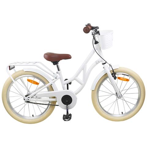 Bicicletta per Bambini 24 Pollici per 8-12 anni Bianco - Foto 1