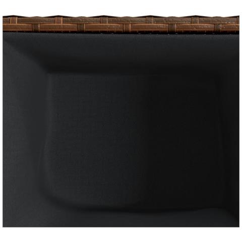 Fioriera da Giardino Marrone 36x30x32 cm in Polyrattan - Foto 9