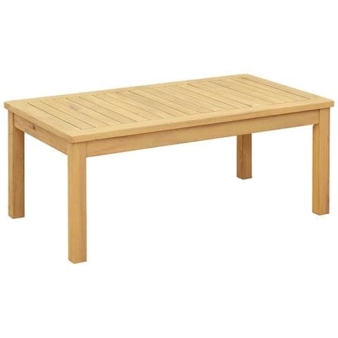 Tavolino da salotto Acacia chiaro 90 x 50 x 36 cm - Foto 1