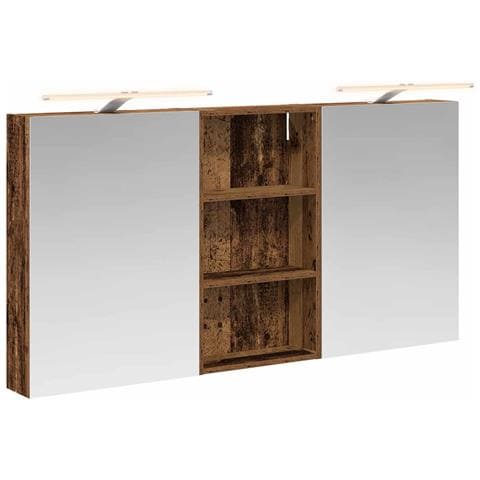Set di Armadi da Bagno con lo scaffale 3 pcs 140 x 14,5 x 70 cm - Foto 1