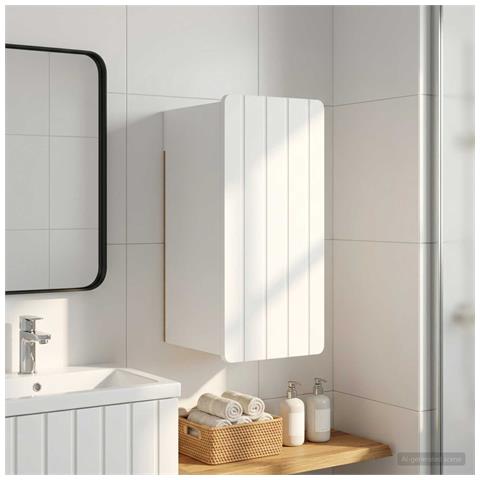 Armadio da bagno a muro ZWOLLE Bianco 30 x 31 x 63 cm - Foto 2