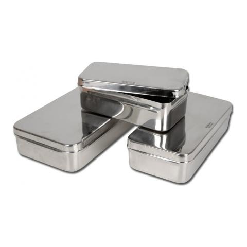 GIMA Boîte En Inox 20 X 10 X 6 Cm - Autoclavable Pour Usage Médical Et Professionnel