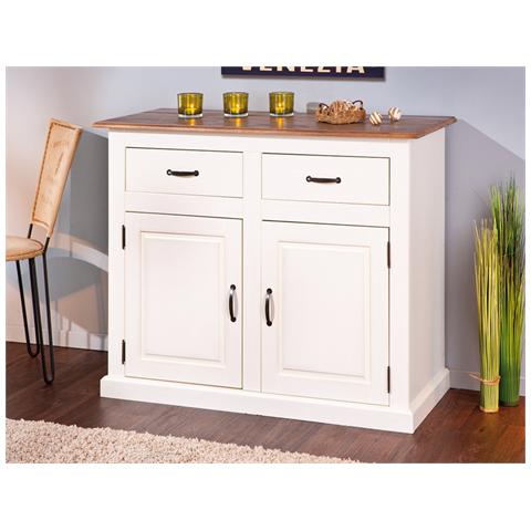 INTERLINK - Mobiletto Madia Due Ante + Due Cassetti In Legno ... INTERLINK - Mobiletto Madia Due Ante + Due Cassetti In Legno ...