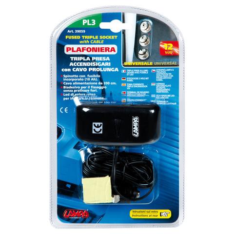 Plafoniera 12/24v Tripla Pres C / cav - Foto 2