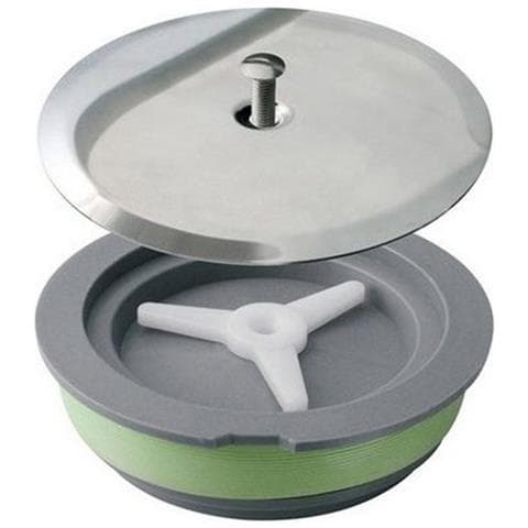 Tappo Espansione Sifone Pavimento - Versione Standard - Tappo Diametro 100 Mm, Ombrello Inox - Diametro 125 Mm - Pz 1 - Foto 2