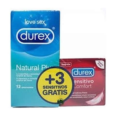 Love Sex Natural Plus 12 Condoms + 3 Sensitive - Preservativi - Foto 1