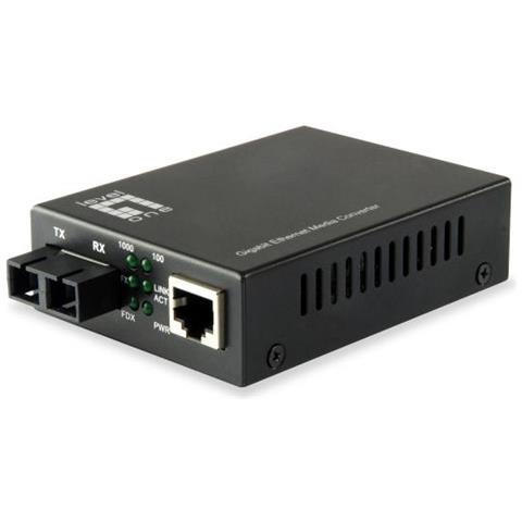 Gvt-2002 Convertitore Multimediale Di Rete 1000 Mbit / s 1310 Nm Modalità Singola Nero - Foto 1