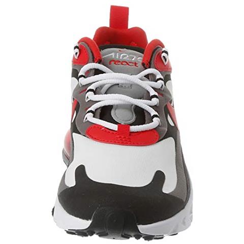 Air Max 270 React, Scarpe Da Ginnastica Uomo, Multicolore (nero / univ Rosso / bianco / iron Grigio / particle Grigio), 42 Eu - Foto 5