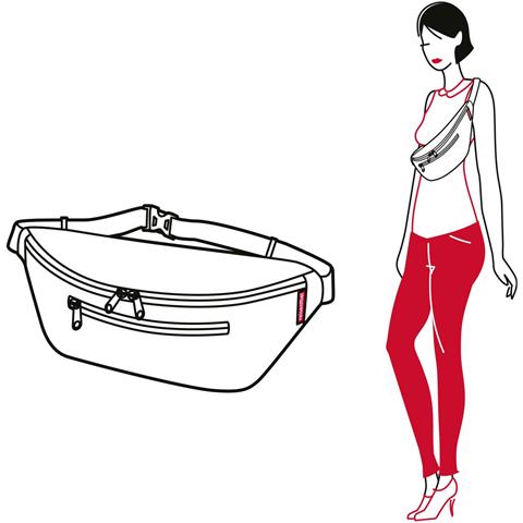 beltbag M marsupio Poliestere Beige, Arancione - Foto 2