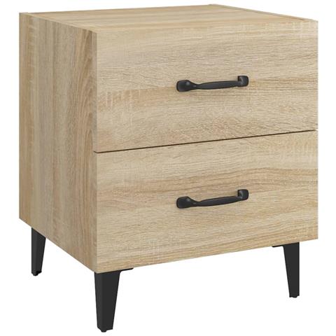 Comodini 2 Pz In Rovere Sonoma 40x35x47,5 Cm - Foto 2