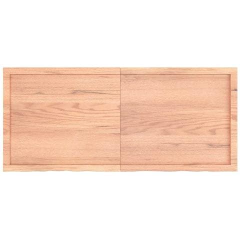 Ripiano Muro Marrone 140x60x (2-4) cm Massello Rovere Trattato - Foto 2