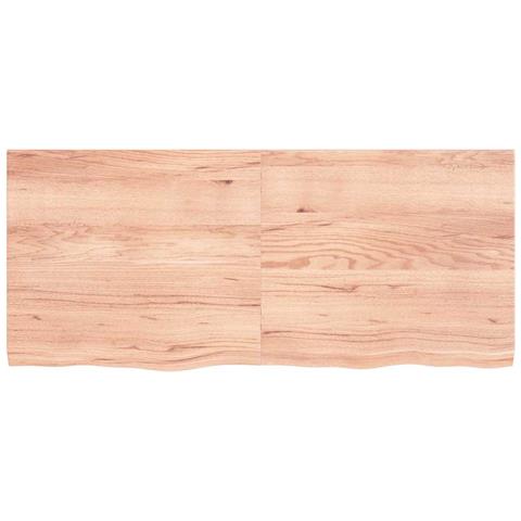 Ripiano Muro Marrone 140x60x (2-4) cm Massello Rovere Trattato - Foto 9