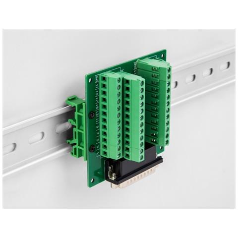 D-Sub HD 44 pin femmina a morsettiera per guida DIN - Foto 2