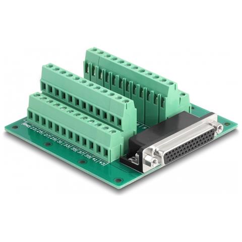 D-Sub HD 44 pin femmina a morsettiera per guida DIN - Foto 1