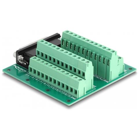 D-Sub HD 44 pin femmina a morsettiera per guida DIN - Foto 4