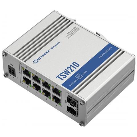 Tsw210 Switch Di Rete Non Gestito Gigabit Ethernet (10/100/1000) Alluminio - Foto 1
