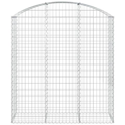 Cesto Gabbione Ad Arco 150x50x160/180 Cm In Ferro Zincato - Foto 2