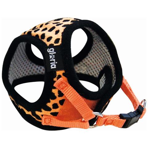 Imbracatura Per Cani Leopardo 17-22 Cm Arancio Taglia Xs - Foto 1