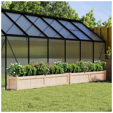 Fioriere Da Giardino 2 Pz In Legno Massello Di Pino - Foto 1