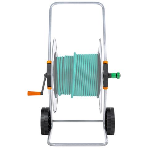 Carrello Avvolgitubo Per Tubo Flessibile 110 M 1/2"" O 80 M 3/4"" - Foto 2