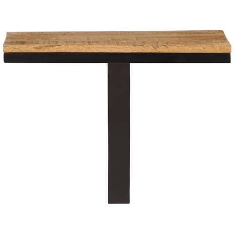 Mensola Da Parete 40x30x32 Cm In Legno Massello Mango E Ferro - Foto 2