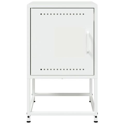 Comodini 2 Pz Bianchi 36x39x60,5 Cm In Acciaio - Foto 2